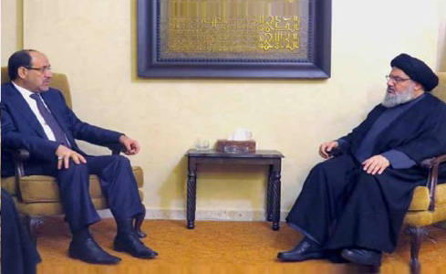 نوریمالکی، مقتدیصدر و سیدحسن نصرالله در دیدار سه جانبه +تصاویر